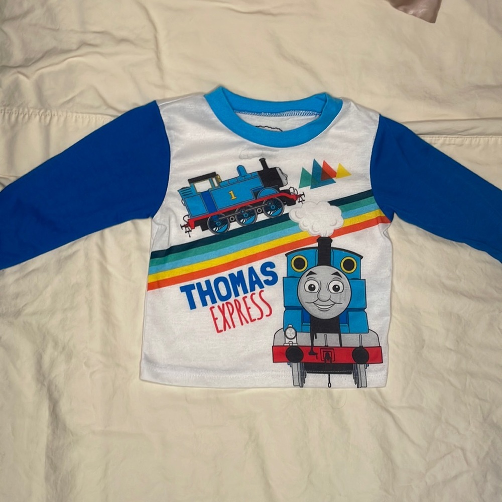 🚂NWOT Thomas & Friends Thomas Express toddler L/S top FLAME RETARDANT🚂
